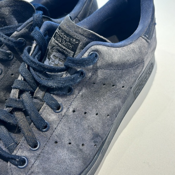 Adidas Stan Smith navy suede shoes size 10.5 - Picture 5 of 5